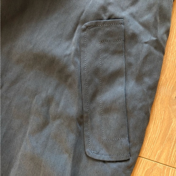 Aritzia Babaton Lawson Open Front Trench Coat in Smoky Blue - Picture 8 of 12